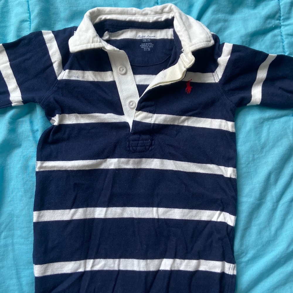 Ralph Lauren 9M - blue and white stripes